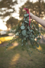 Load image into Gallery viewer, DRIED Evergreen and Mixed Eucalyptus Bouquet | Christmas | Wedding Decor, Bridal, Centerpiece, Boho Decor, Tablescape | Forever Bouquet