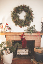 Load image into Gallery viewer, DRIED Evergreen and Mixed Eucalyptus Bouquet | Christmas | Wedding Decor, Bridal, Centerpiece, Boho Decor, Tablescape | Forever Bouquet