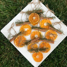 Load image into Gallery viewer, Dried Orange + Cinnamon + Pine Ornament | Handmade Christmas Ornament | Boho