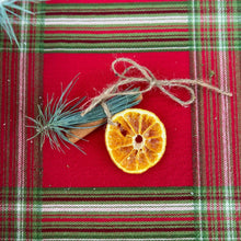 Load image into Gallery viewer, Dried Orange + Cinnamon + Pine Ornament | Handmade Christmas Ornament | Boho