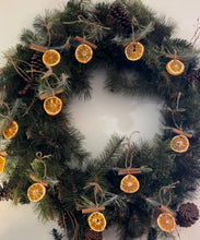Load image into Gallery viewer, Dried Orange + Cinnamon + Pine Ornament | Handmade Christmas Ornament | Boho