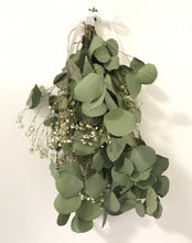 Load image into Gallery viewer, DRIED Eucalyptus Bouquet Silver Dollar + Baby’s Breath | Wedding Decor, Bridal Bouquet, Boho Decor, Centerpiece, Tablescape