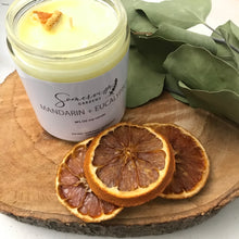 Load image into Gallery viewer, Mandarin + Eucalyptus Soy Candle 8 oz | Scented Soy Candle | Handmade Candle, 100% Soy Wax, Natural Soy Candle Aromatherapy
