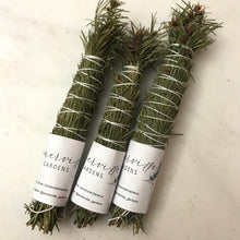 Load image into Gallery viewer, Dried Hand Made Evergreen Smudge | Aromatherapy Pine Needles 6 inch