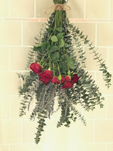Load image into Gallery viewer, Eucalyptus + Lavender + Roses Shower Bunch| Eucalyptus Bouquet | Aromatherapy, Tablescape