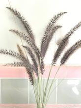 Load image into Gallery viewer, DRIED Purple Fountain Grass | Ornamental Grass Floral Arrangement | Boho Decor Centerpiece, Tablescape