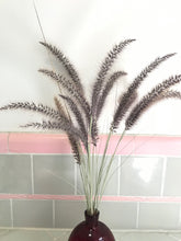 Load image into Gallery viewer, DRIED Purple Fountain Grass | Ornamental Grass Floral Arrangement | Boho Decor Centerpiece, Tablescape