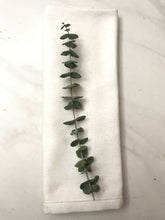 Load image into Gallery viewer, DRIED Eucalyptus Place Setting Sprigs | Silver Dollar, Seeded, Silver Leaf Eucalyptus | Wedding, Bridal, Boho Decor, Tablescape