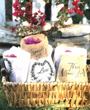 Load image into Gallery viewer, Throw Some Love Confetti Large Bags | Confetti Favor - Wedding Confetti Favors - Confetti Toss for your Wedding Send Off - One Dozen