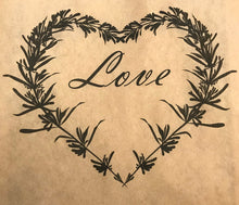 Load image into Gallery viewer, Love Rosemary Wreath Confetti Small Bags | Confetti Favor - Wedding Confetti Favors - Confetti Toss for Wedding Send Off - One Dozen