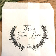 Load image into Gallery viewer, Throw Some Love Confetti Small Bags | Confetti Favor - Wedding Confetti Favors - Confetti Toss for your Wedding Send Off - One Dozen