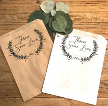 Load image into Gallery viewer, Throw Some Love Confetti Large Bags | Confetti Favor - Wedding Confetti Favors - Confetti Toss for your Wedding Send Off - One Dozen