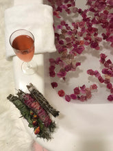 Load image into Gallery viewer, Dried Hand Made Rosemary & Bougainvillea Smudge Stick | Incense, Cleansing