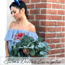 Load image into Gallery viewer, DRIED Eucalyptus Duo Bouquets | Silver Dollar and Sugar Gum Branches Aromatherapy, Centerpiece, Wedding Decor, Tablescape