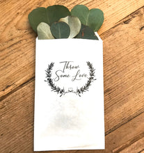 Load image into Gallery viewer, Throw Some Love Confetti Small Bags | Confetti Favor - Wedding Confetti Favors - Confetti Toss for your Wedding Send Off - One Dozen