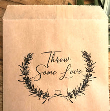Load image into Gallery viewer, Throw Some Love Confetti Small Bags | Confetti Favor - Wedding Confetti Favors - Confetti Toss for your Wedding Send Off - One Dozen