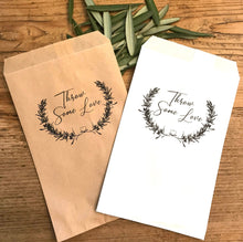 Load image into Gallery viewer, Throw Some Love Confetti Small Bags | Confetti Favor - Wedding Confetti Favors - Confetti Toss for your Wedding Send Off - One Dozen