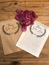 Load image into Gallery viewer, Throw Some Love Confetti Large Bags | Confetti Favor - Wedding Confetti Favors - Confetti Toss for your Wedding Send Off - One Dozen
