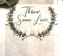 Load image into Gallery viewer, Throw Some Love Confetti Large Bags | Confetti Favor - Wedding Confetti Favors - Confetti Toss for your Wedding Send Off - One Dozen