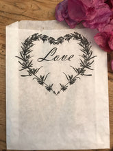 Load image into Gallery viewer, Love Heart Wreath Confetti Large Bags | Confetti Favor, Wedding Confetti Favors | Confetti Toss for your Wedding Send Off - One Dozen