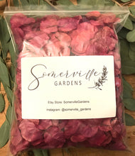 Load image into Gallery viewer, Bulk FUCHSIA Dried Bougainvillea Petals Wedding Confetti | Table Decor Tablescape | Large Bag