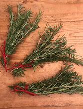 Load image into Gallery viewer, Fresh Rosemary Sprigs | Rosemary Bunch Six 5" - 6" , Tablescape, Placesetting