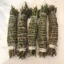 Load image into Gallery viewer, Dried Hand Made Rosemary Smudge Wand | New Moon, Incense, Cleansing, Ritual 6 - 8 inch