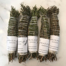 Load image into Gallery viewer, Dried Hand Made Rosemary Smudge Wand | New Moon, Incense, Cleansing, Ritual 6 - 8 inch