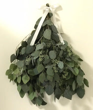 Load image into Gallery viewer, DRIED Quatre Eucalyptus Bouquets | Silver Dollar, Seeded, Sugar Gum, Silver Leaf Branches | Aromatherapy, Centerpiece Wedding, Tablescape
