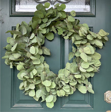 Load image into Gallery viewer, GET CRAFTY ~ EUCALYPTUS + BABY&#39;S BREATH + PINE + HOLLY HOLIDAY WREATH MAKING CLASS
