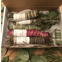 Load image into Gallery viewer, Assorted Smudge Kit Bundle | Self Care, New Moon, Cleansing
