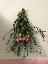 Load image into Gallery viewer, Eucalyptus + Lavender + Roses Shower Bunch| Eucalyptus Bouquet | Aromatherapy, Tablescape
