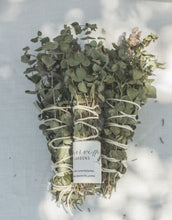 Load image into Gallery viewer, Dried Hand Made Rosemary, Lavender, and Eucalyptus Smudge Stick Wand | New Moon, Self Care
