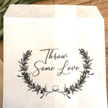 Load image into Gallery viewer, Throw Some Love Confetti Small Bags | Confetti Favor - Wedding Confetti Favors - Confetti Toss for your Wedding Send Off - One Dozen
