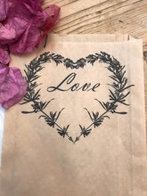 Load image into Gallery viewer, Love Heart Wreath Confetti Large Bags | Confetti Favor, Wedding Confetti Favors | Confetti Toss for your Wedding Send Off - One Dozen
