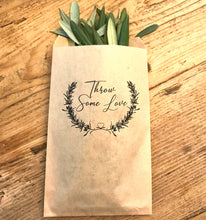 Load image into Gallery viewer, Throw Some Love Confetti Small Bags | Confetti Favor - Wedding Confetti Favors - Confetti Toss for your Wedding Send Off - One Dozen
