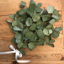 Load image into Gallery viewer, DRIED Eucalyptus Trio Bouquets | Silver Dollar, Sugar Gum, Silver Leaf Branches | Aromatherapy, Centerpiece Wedding Decor, Tablescape
