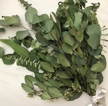 Load image into Gallery viewer, DRIED Mixed Eucalyptus Large Bouquet | Wedding Decor, Bridal, Centerpiece, Boho Decor, Tablescape
